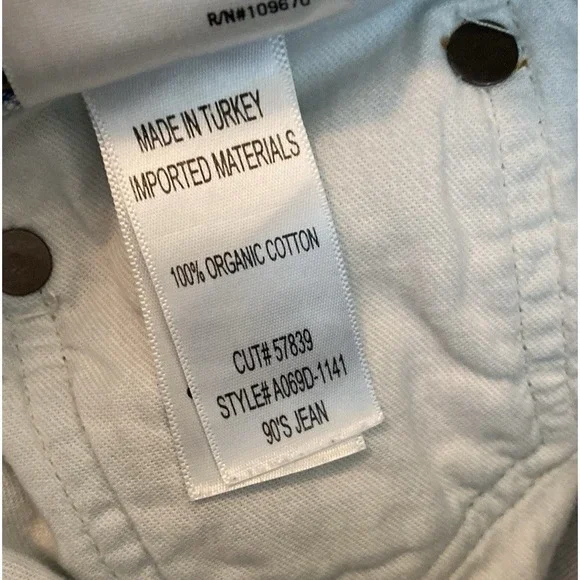 Agolde 90s Jeans Women's Sz 27 High Rise Straight Leg Denim Organic Cotton Pants - Picture 8 of 12